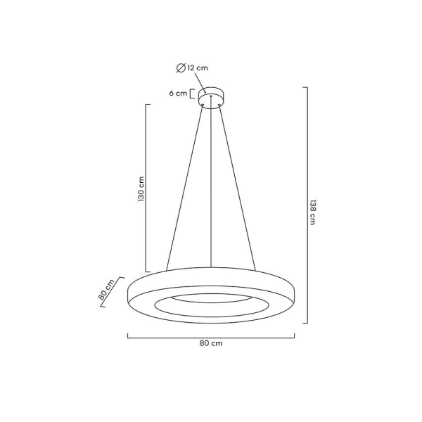 MOOSEE lampa wisząca ALLISIA 80 złota